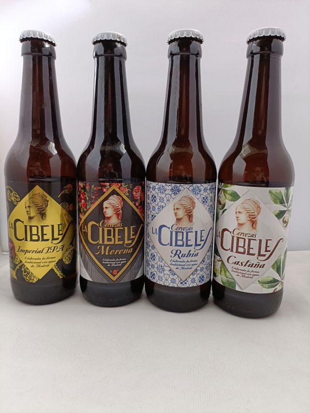 4 bottiglie vuote 10° anniversario La Cibeles