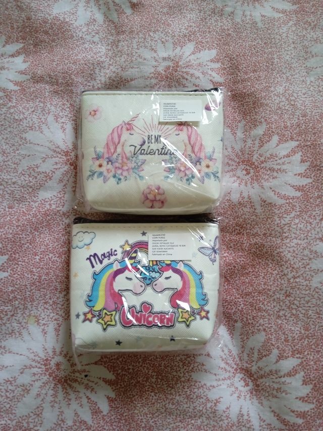 Set di 2 portafogli in similpelle Unicorno 