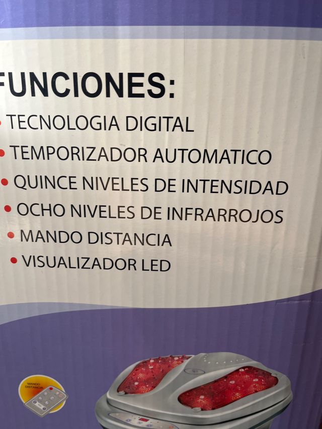 Masaje pies infrarrojo