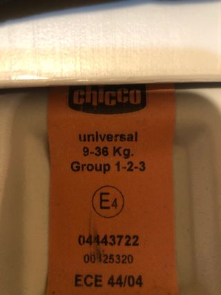 Silla Chicco Grupo 1-2-3