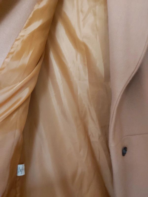 Casaco comprido/sobretudo camel, xl