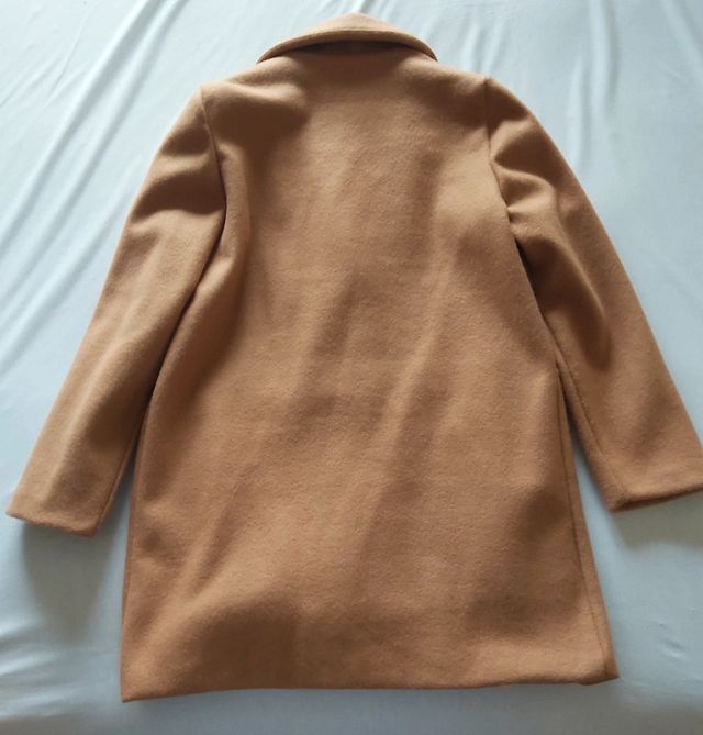 Casaco comprido/sobretudo camel, xl