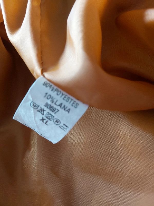 Casaco comprido/sobretudo camel, xl