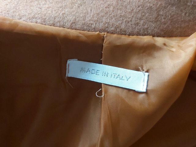 Casaco comprido/sobretudo camel, xl