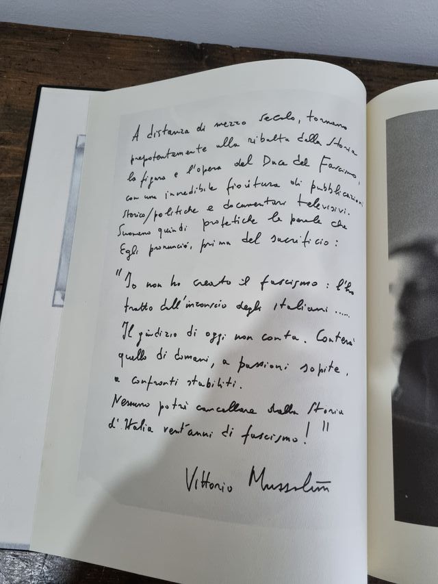 Libro Mussolini edizione numerata collezione