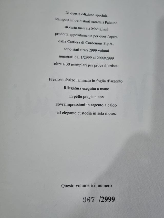 Libro Mussolini edizione numerata collezione