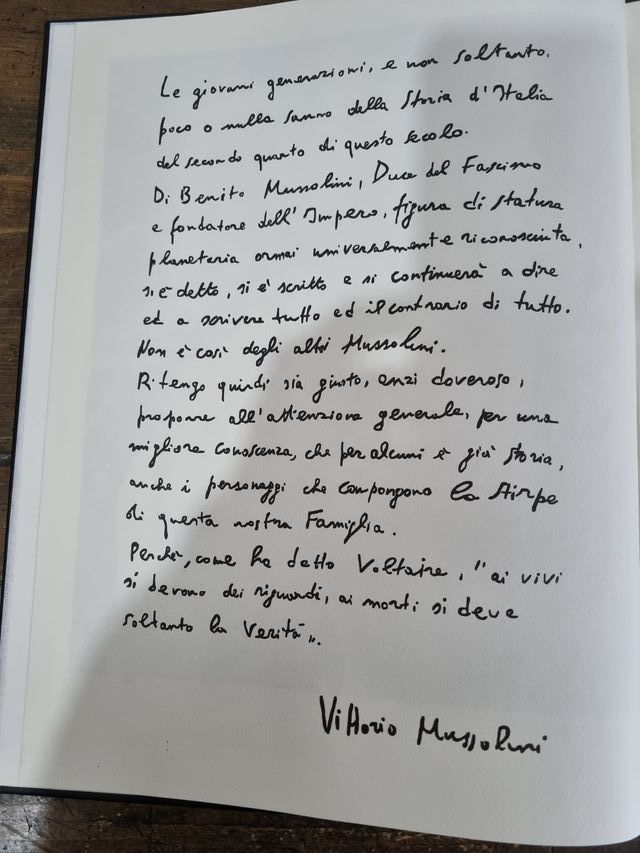 Libro Mussolini edizione numerata collezione