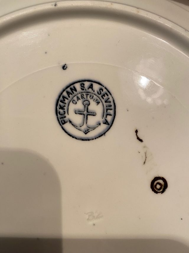 Vajilla Pickman Cartuja Sevilla