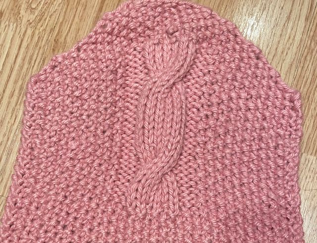 Bufanda lana rosa