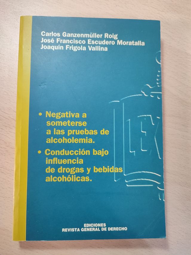 Libro derecho penal alcoholemia