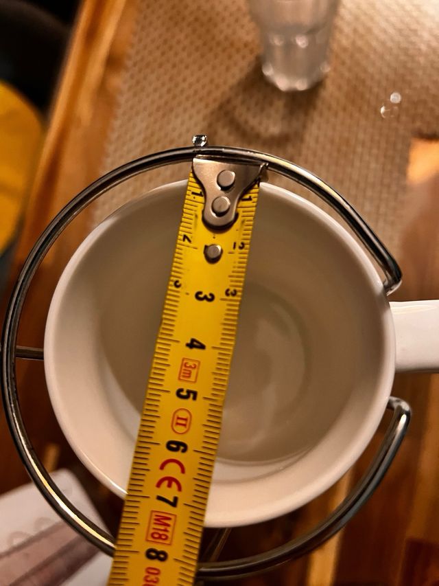 juego de 4 tazas con soporte