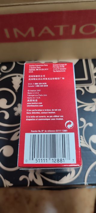 Disquetes de disquetes Imation de 3,5"