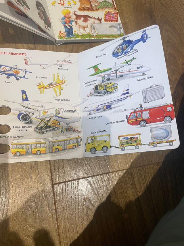 4 libros Susaeta preescolar granja animales vehicu