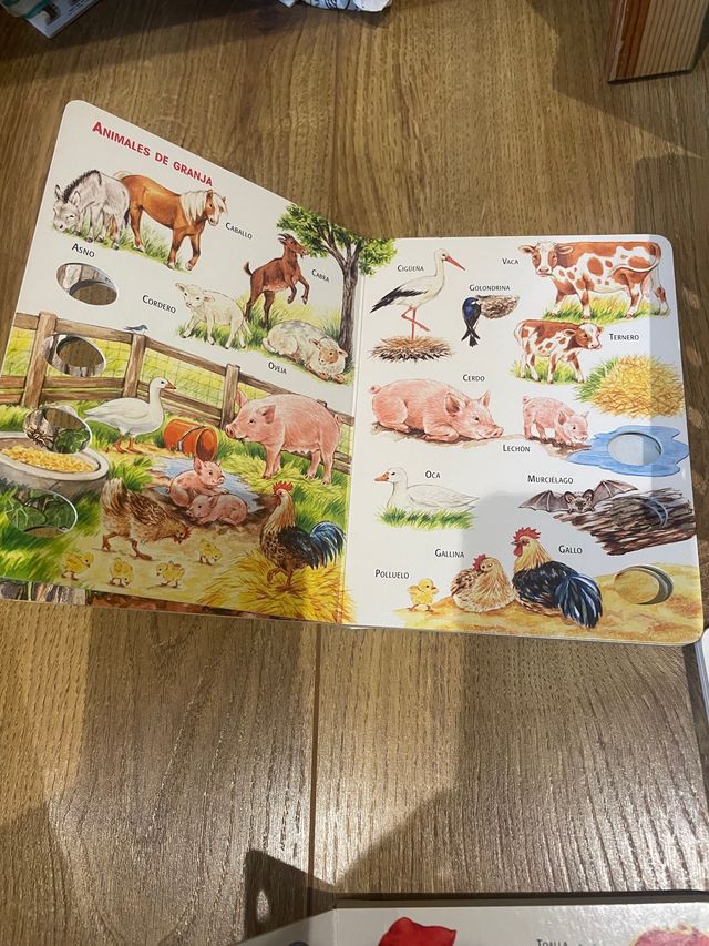 4 libros Susaeta preescolar granja animales vehicu