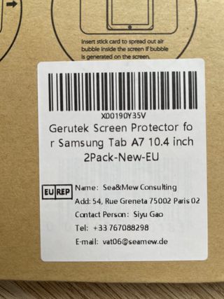 Protector pantalla Samsung Galaxy Tab A7