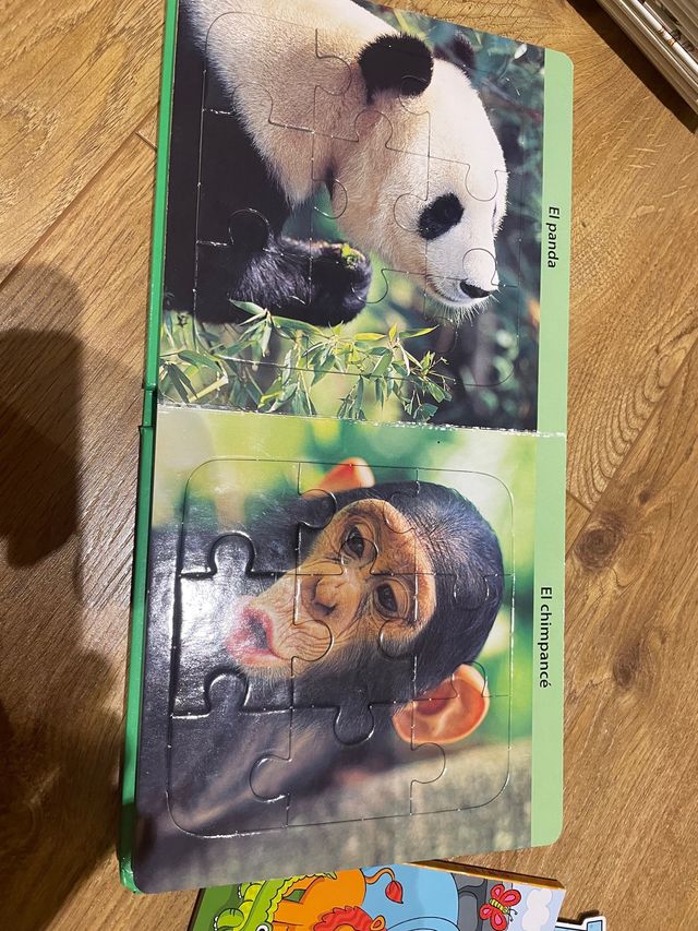 Lote libros puzzle , números y enciclopedia presco