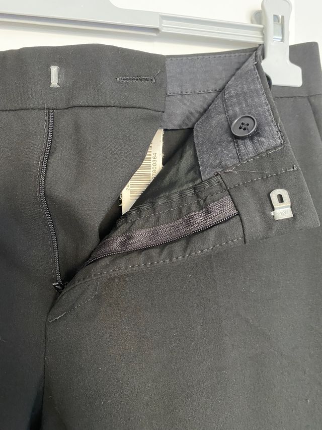 Pantalón negro vestir, Zara, Talla 38 Nuevo 
