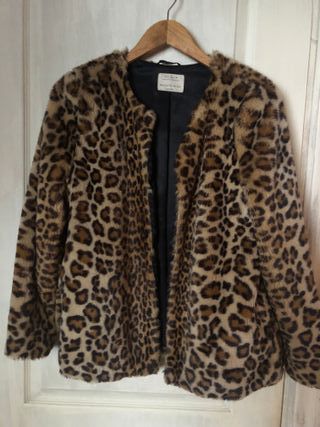 Abrigo pelo sintetico Zara