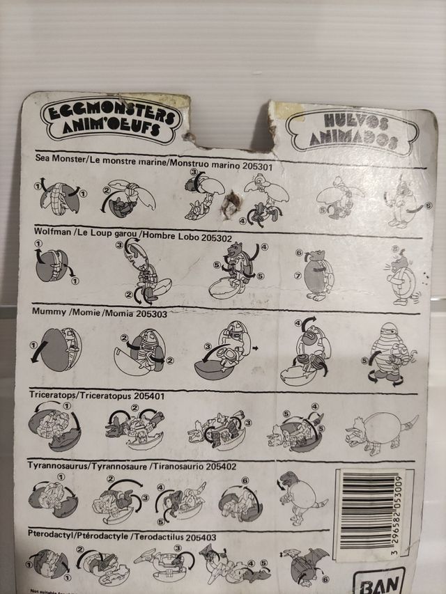 Huevos animados Bandai