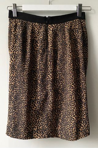 Falda Maje en viscosa con print de leopardo t. S