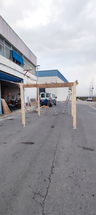 pergola de madera en kit 3x3
