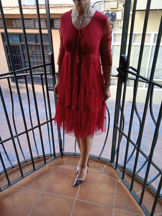 vestido rojo tintoretto