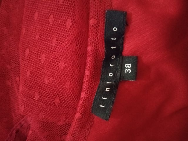 vestido rojo tintoretto