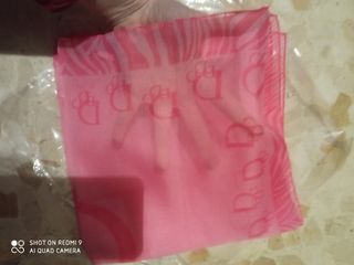 pañuelo de gasa rosa carré nuevo tamaño bandana