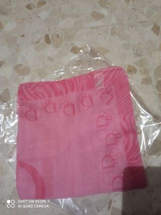 pañuelo de gasa rosa carré nuevo tamaño bandana