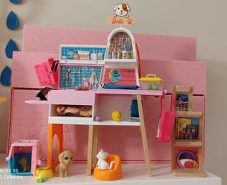 pack cafetería y veterinaria de Barbie