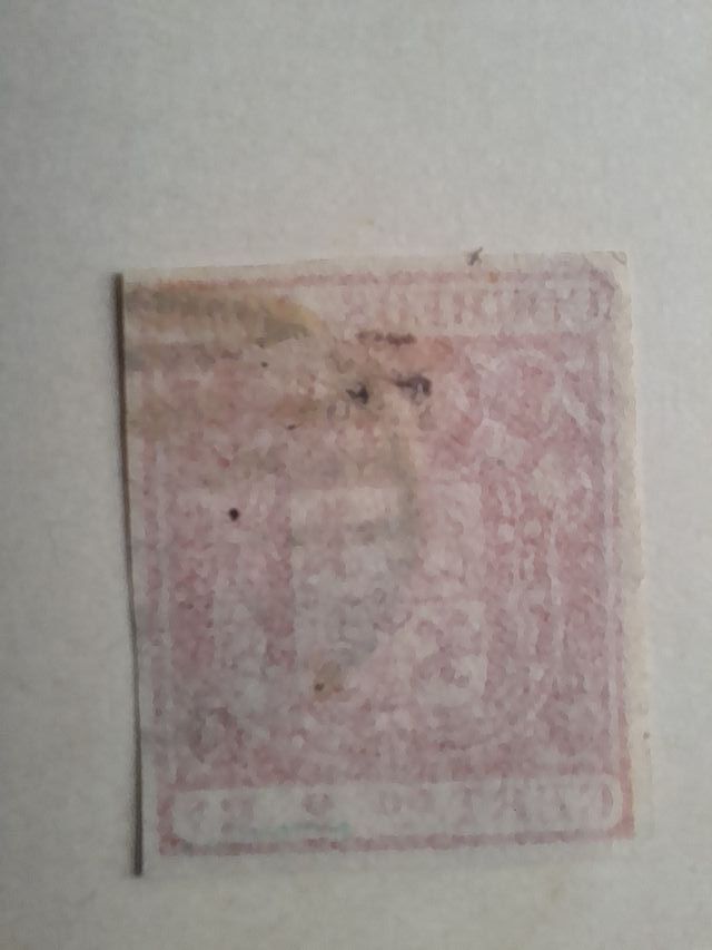 Sello Edifil nº 25 2r rojo Isabel II 1854