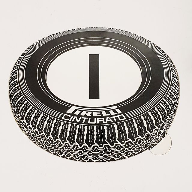 Pirelli Cinturato adesivo vintage pubblicitario