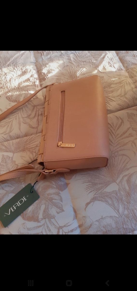 borsa tracolla rosa cipria