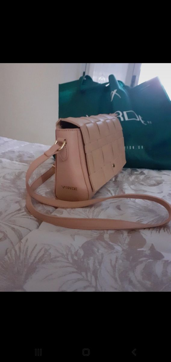 borsa tracolla rosa cipria