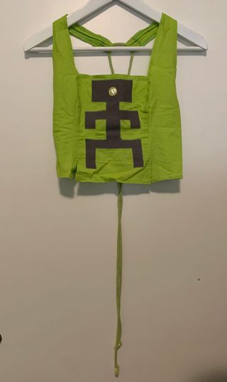 Top étnico verde