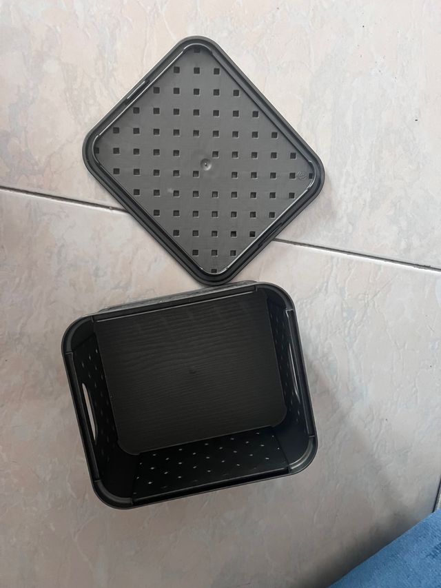 Organizer portaoggetti beauty-case grigio