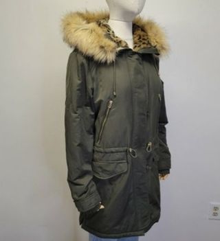 Parka Zara verde oliva