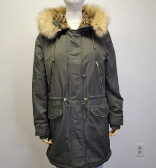 Parka Zara verde oliva