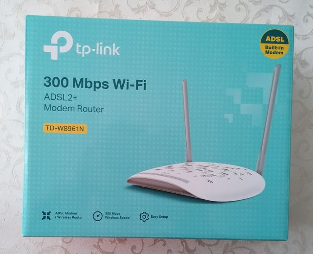 Modem Router Tp-Link ADSL2+ Wi-Fi 300 Mbps