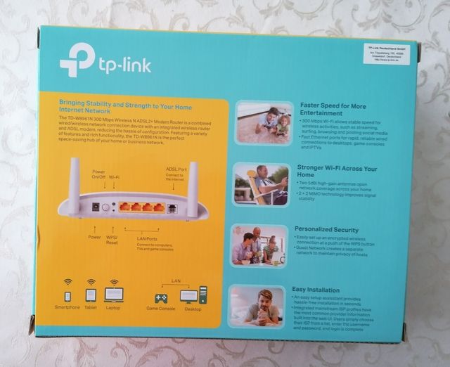 Modem Router Tp-Link ADSL2+ Wi-Fi 300 Mbps