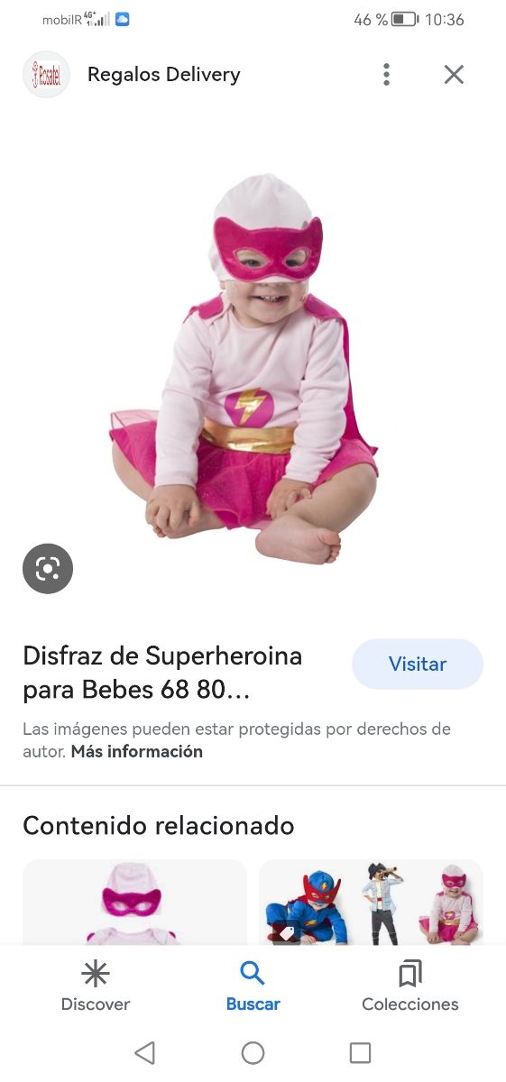 disfraz bebé superheroina