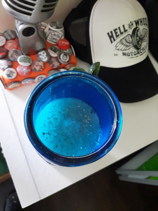 Vaso arte mejicano Santa Muerte