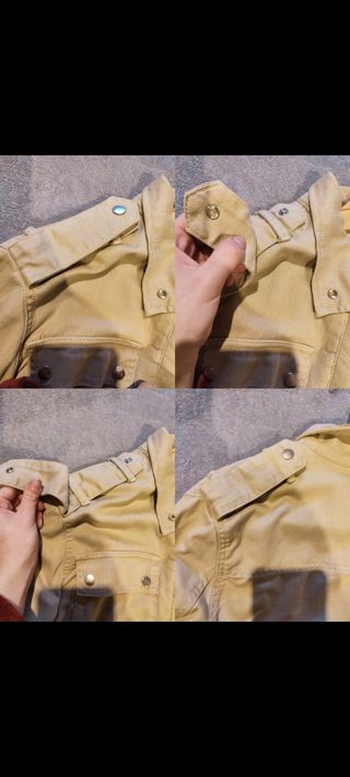 Cazadora denim cropped 