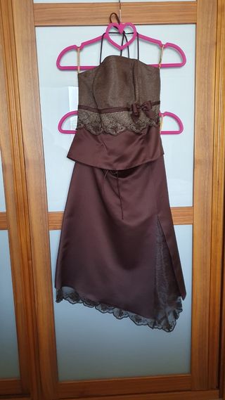 Conjunto falda y top (corsé) + pañuelo+ bolso
