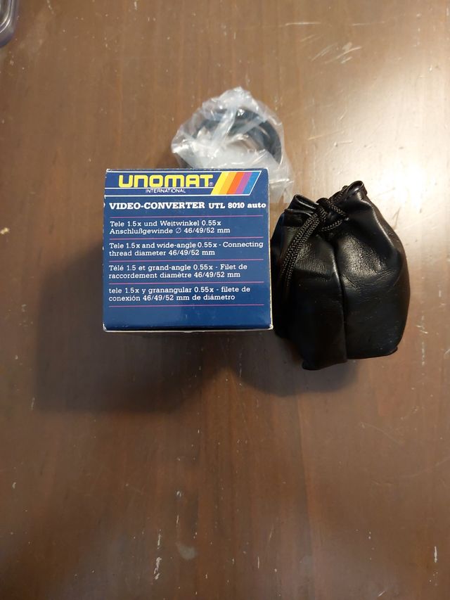 Lente Unomat grangular 0,55x y tele 1,5