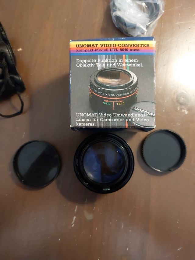 Lente Unomat grangular 0,55x y tele 1,5