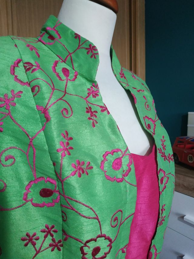 conjunto seda para ceremonia, talla 44, OFERTA HOY