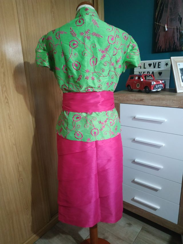 conjunto seda para ceremonia, talla 44, OFERTA HOY