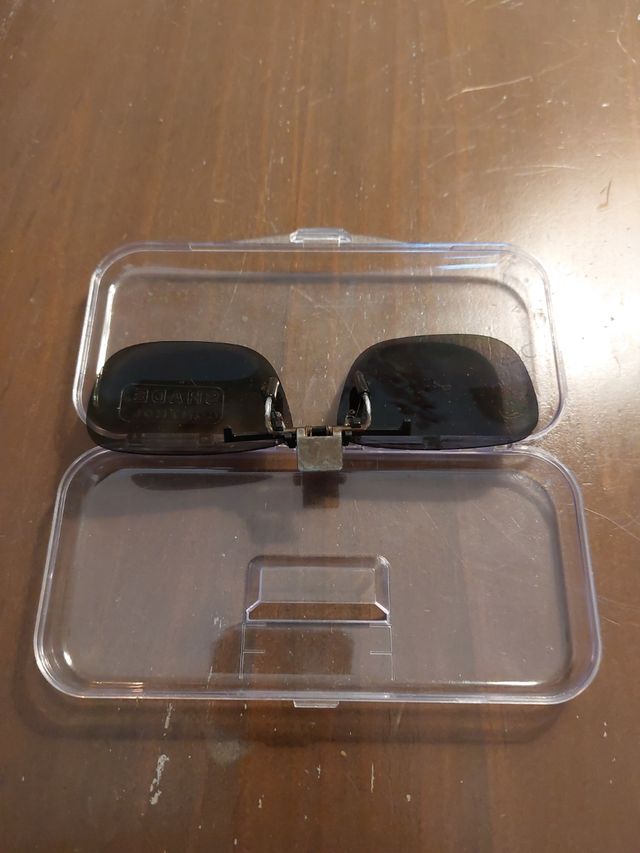 Lentes clip-on para o sol