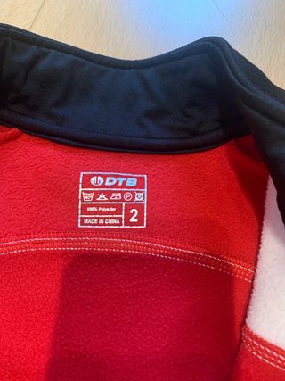 Chaqueta cortavientos ciclismo DTB. Talla 8-10. 